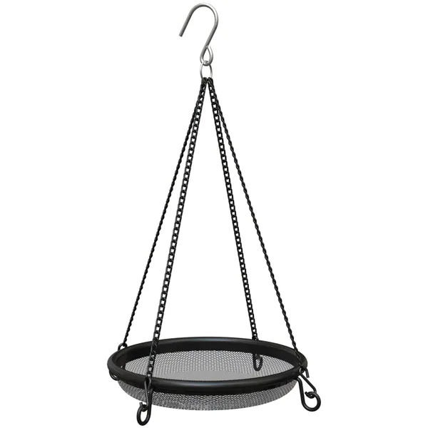 New Age Hanging & Ground Tubular Mesh Platform Seed & Fruit Feeder
