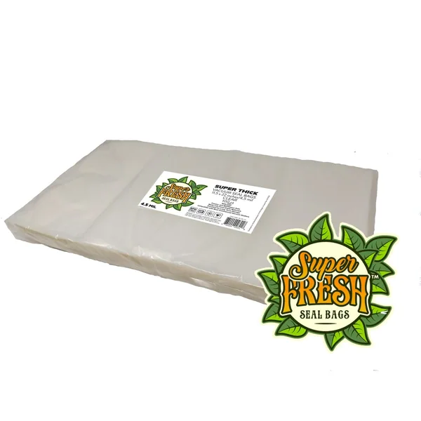 No Stress Distribution Super Fresh 100pk 11.5" x 22" 4.5mil Vacuum Seal Bags Clear