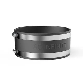 Noise Reduction Clamp, Duct Coupler 6" with Stainless Steel Clamps