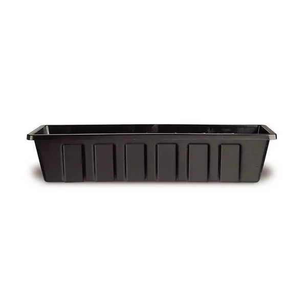 Novelty Polypro Flower Box Planter Black