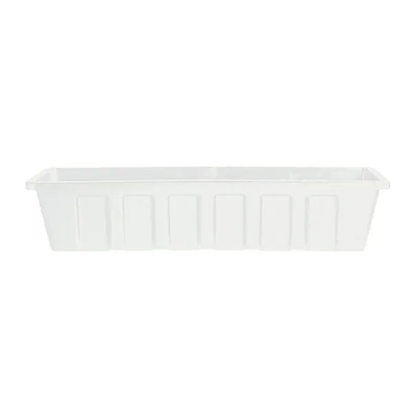 Novelty Polypro Flower Box Planter White
