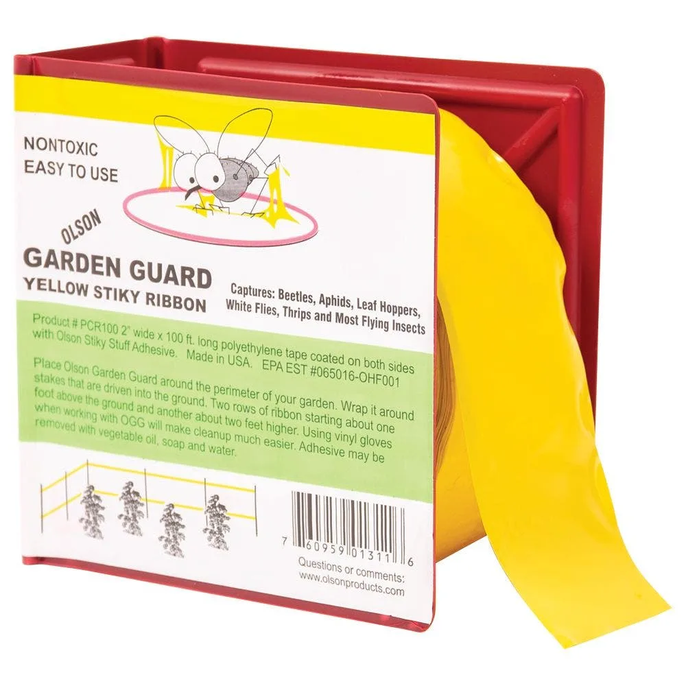 Olson 2in x 100ft Roll Yellow Stiky Tape - Image 2