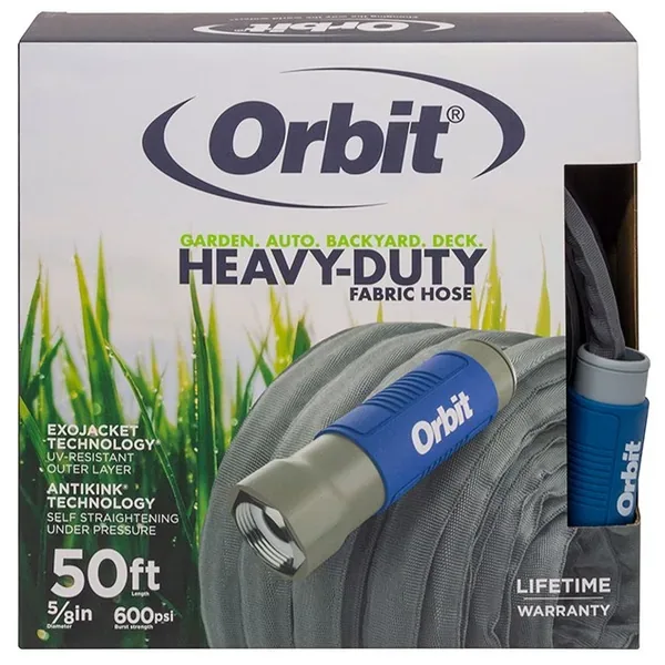 Orbit 50'x5/8" Heavy Duty Fabric Hose - Image 2