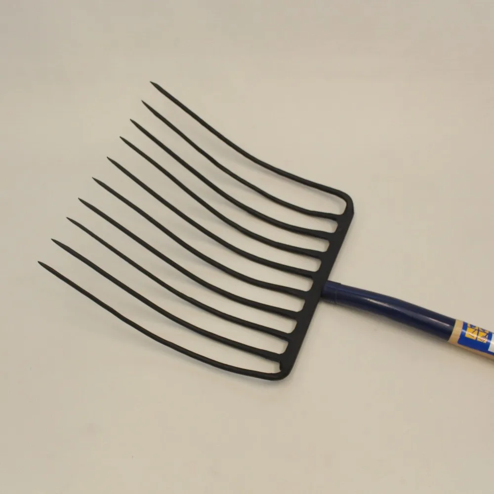 Organic 54" Hay/Silage Fork Heavy Duty 10 Tine Forged Handle - Image 2