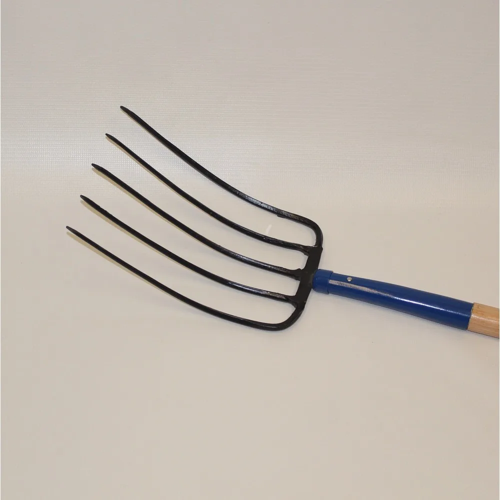 Organic Hay Fork 5 Tine With 54" Handle - Image 2