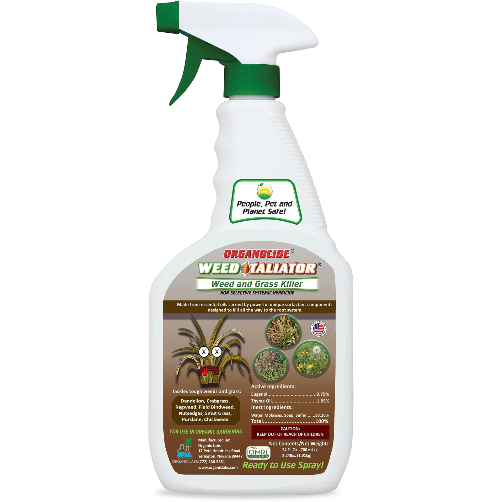 Organocide 24oz Weed Taliator Ready to Use