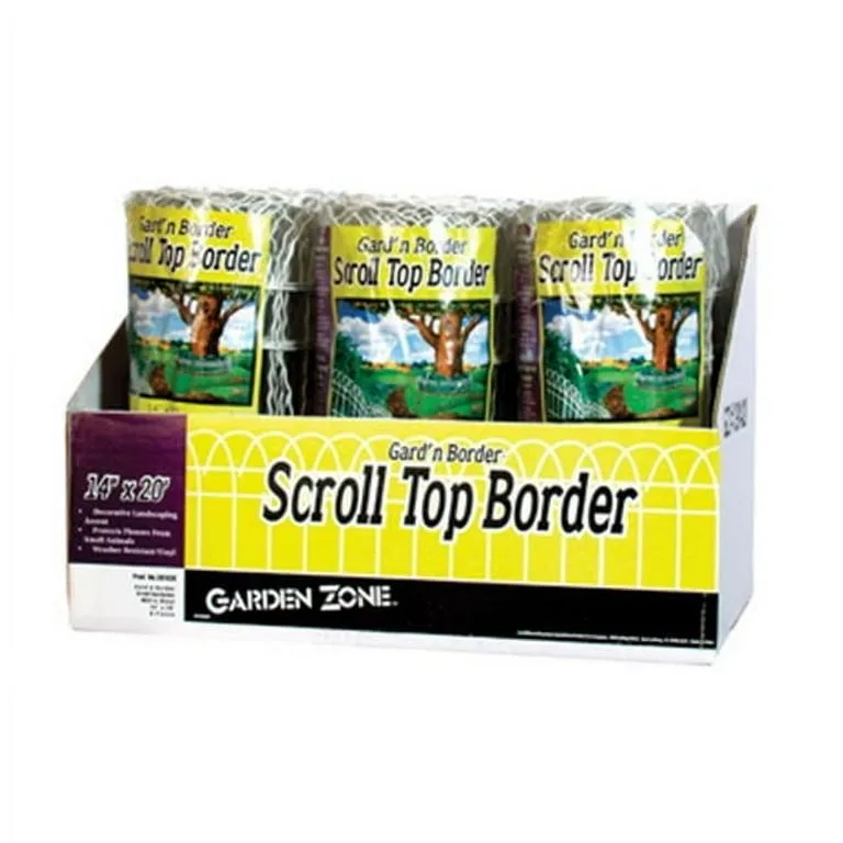 Origin Point 14"X20' Scroll Top Border White - Image 2