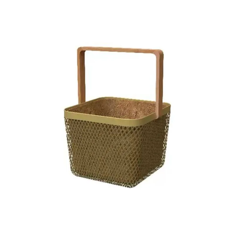 Panacea 10" Multicolor Nordic Square Planter - Image 2
