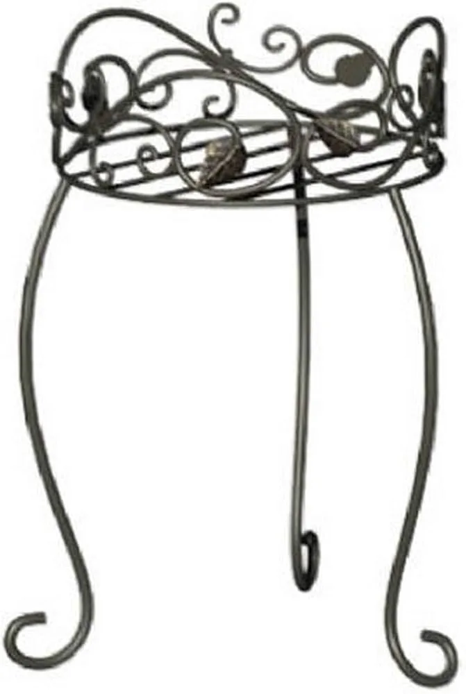 Panacea 11.5" H Plant Stand Distressed White - Image 2