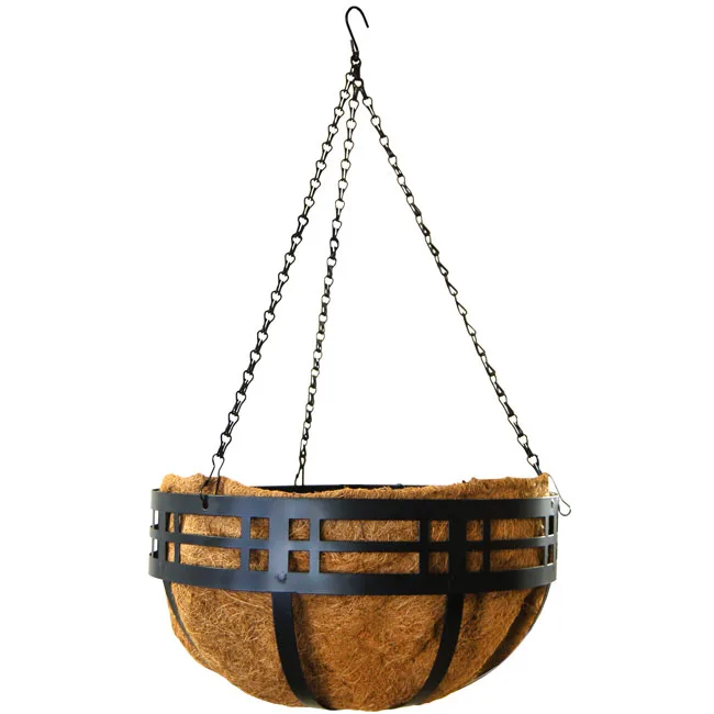 Panacea 14" Mission Hanging Basket Black - Image 2