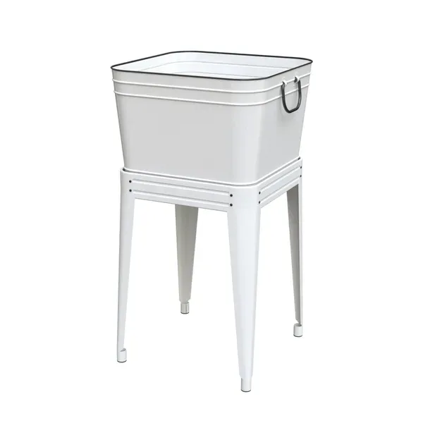 Panacea 15.5" Tub Plant Stand with Heavy Duty Saucer - Image 2