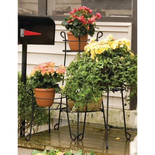 Panacea 21" Heavy Duty Plant Stand Black