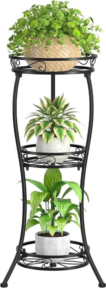 Panacea 25.5" 2 Tier Plant Stand with Heavy Duty Saucer - Image 2