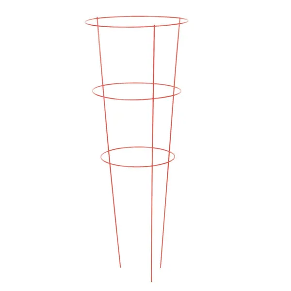 Panacea 42" Red Tomato Cage 3 Leg 3 Ring