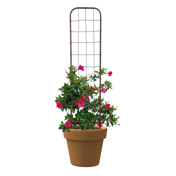 Panacea 48" Rustic Woven Pot Trellis Rust - Image 2
