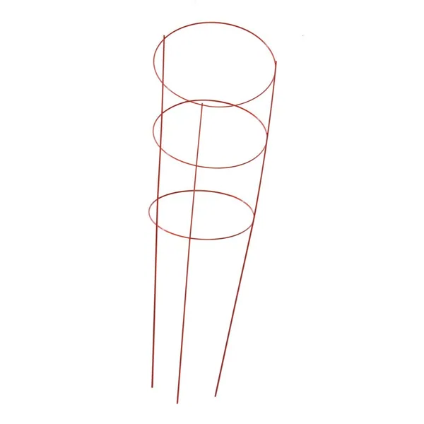 Panacea 54" Red Tomato Cage 4 Leg 4 Ring