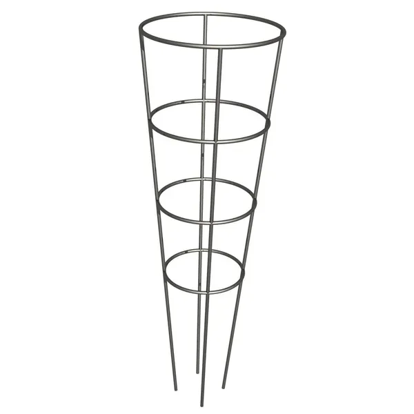Panacea 54" with 16" Top Ring HD 4 Leg 4 Ring Galvanized Tomato Cage - Image 2