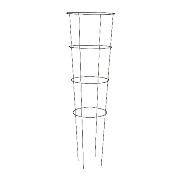 Panacea 54" with 16" Top Ring HD 4 Leg 4 Ring Galvanized Tomato Cage