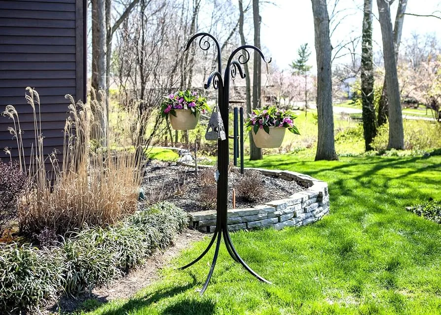 Panacea 72" 4 WayScroll Tube Basket Hanger - Image 2