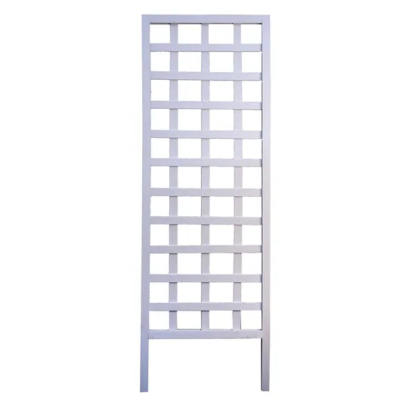 Panacea 72"H x 22"W Wood Square Framed Trellis White