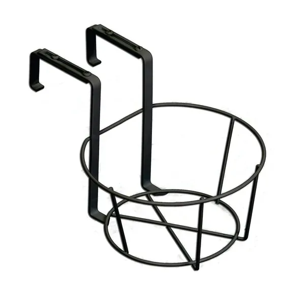 Panacea 8" Ring Over The Deck Adj Flower Pot Holder Black - Image 2