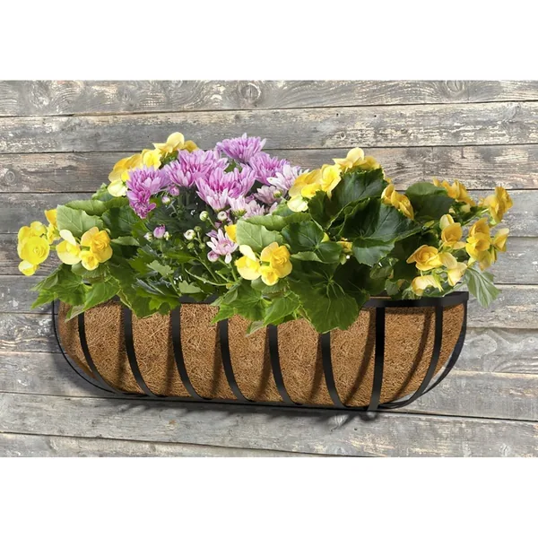 Panacea English Trough Planter Basket W/ Coco Liner