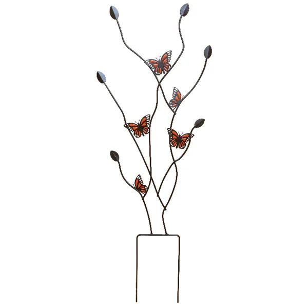 Panacea Products 40"H Butterflies Pot Trellis