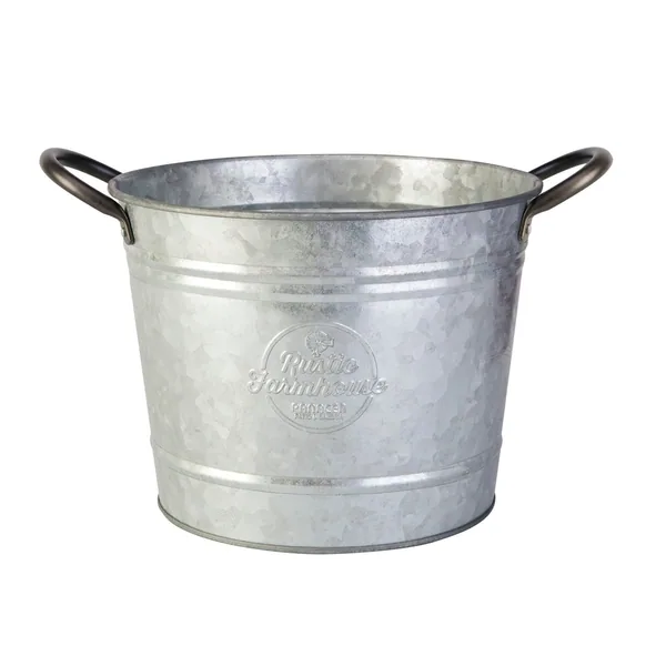 Panacea Washtub Planter Aged Galvanized
