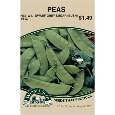 Peas, Dwarf Grey Sugar 1/2lb