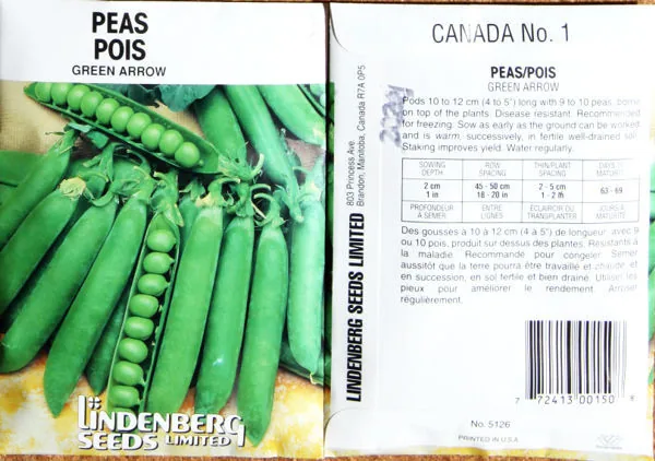 Peas, Green Arrow 1/2lb