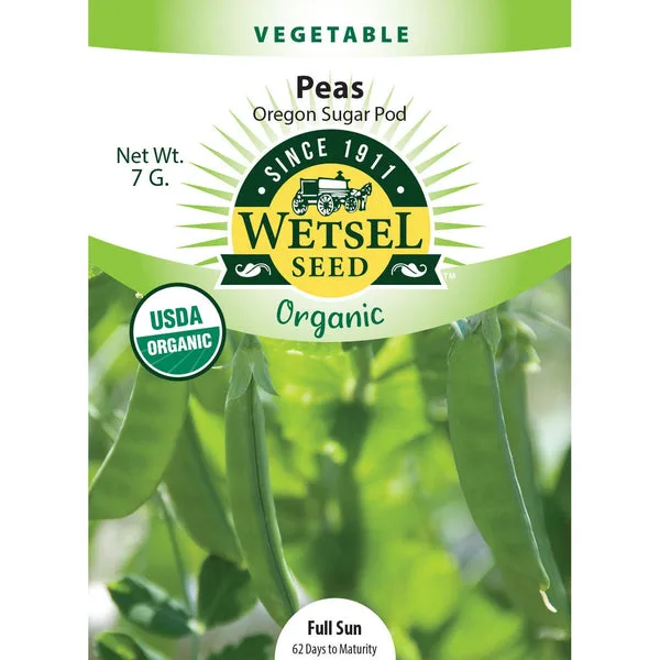 Peas, Organic Oregon Sugar Pod 7 Grams - Image 2