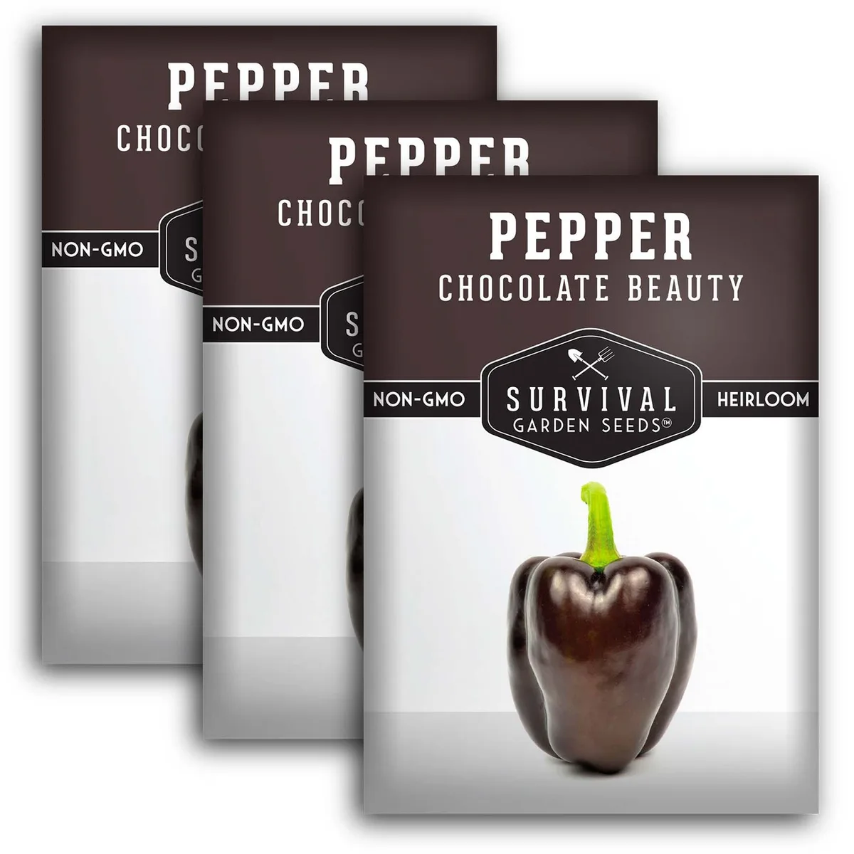 Peppers, Chocolate Beauty 500 Seed Count - Image 2