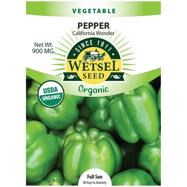 Peppers, Organic California Wonder 900mg
