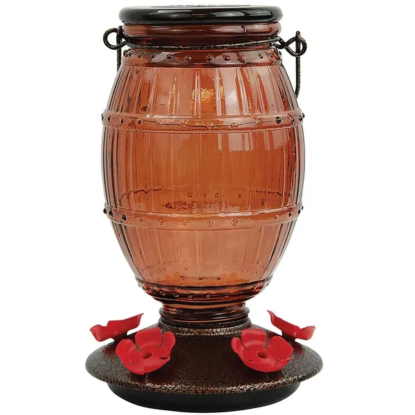 Perky Pet 36oz Glass Top Fill Hummingbird Feeder Prohibition - Image 2