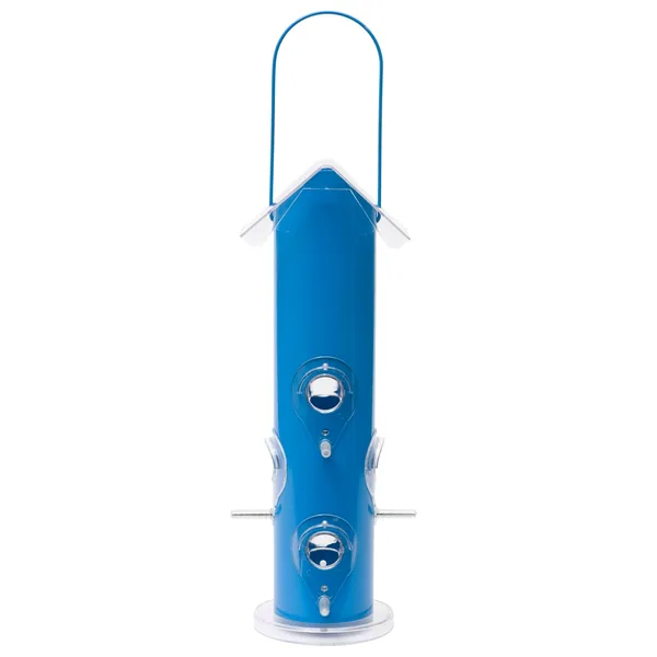 Perky Pet Blue Metal Tube Feeder