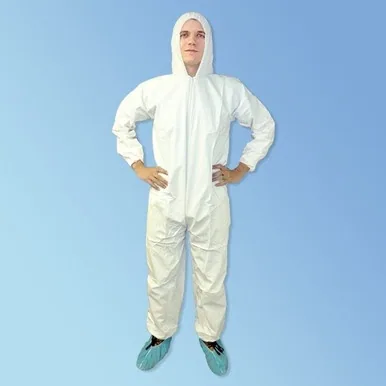 Permaguard II Disposable Coverall, Microporous, Elastic Wrist, Ankles, and Hood, White, XX-Large