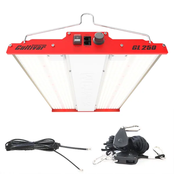 PHANTOM Cultivar GL250 LED Grow Light, 250W (10' 110-120V Plug)