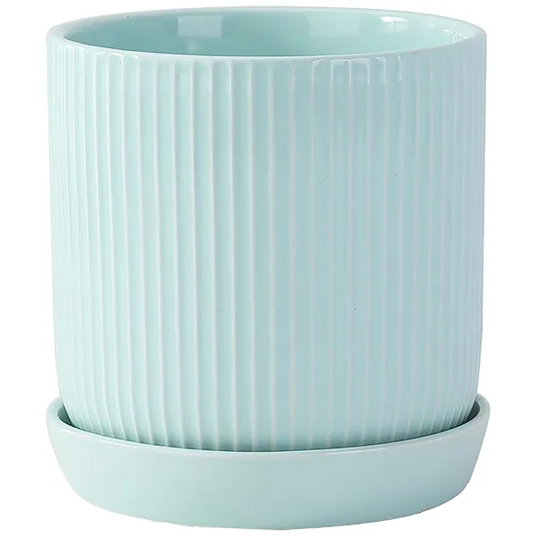 PHG 5"x5.5" Fluted Cylinder Planter Lavender
