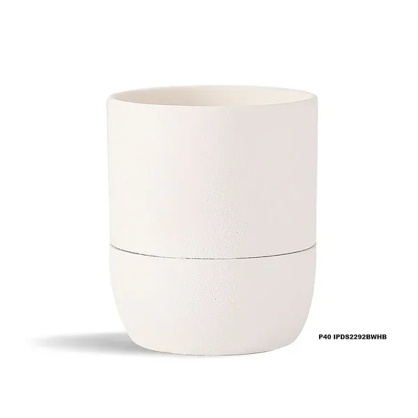 PHG 5"x5.5" Urban Dweller Self-Watering Pot Bright White - Image 2