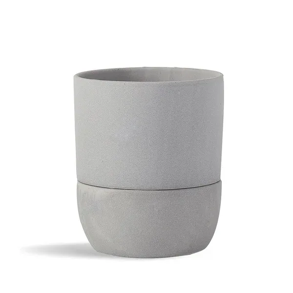 PHG 6.5"X6.5" Urban Dweller Self-Watering Pot Sand Dim Grey - Image 2