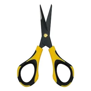 Piranha Pruner Bonsai Scissors - Fluorine Coated - Yellow & Black Handle -4PK