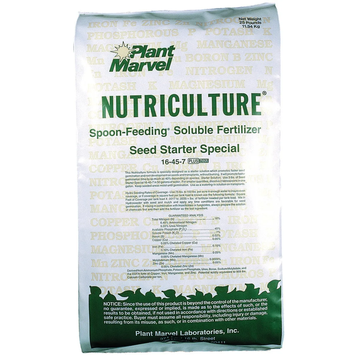 Plant Marvel 16-45-7 Plus Seed Starter Special 25Lb 9-45-15 8-45-14 10-52 - Image 2
