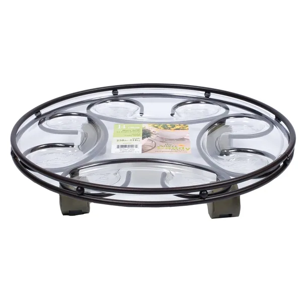 Plastec 14" Saucer Caddy Deluxe Rust