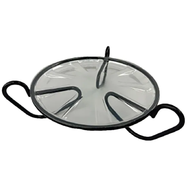 Plastec 8" Modern Table Top Plant Stand Black