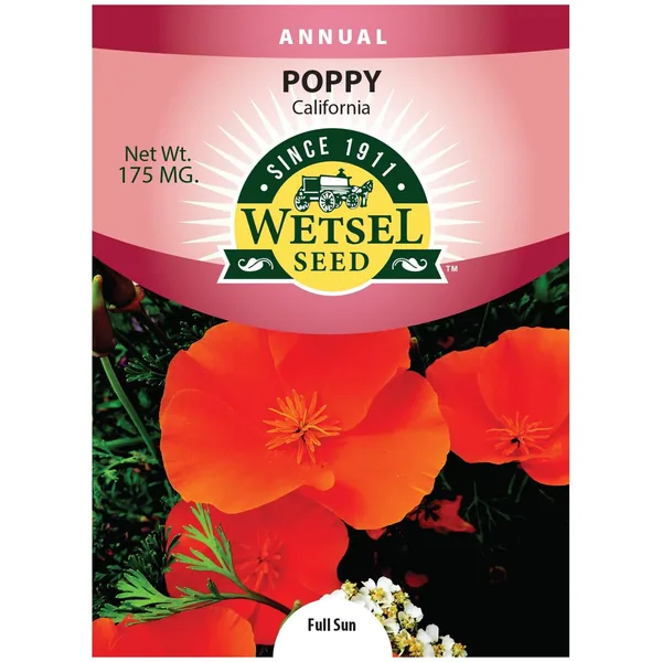 Poppies, California Orange 175mg