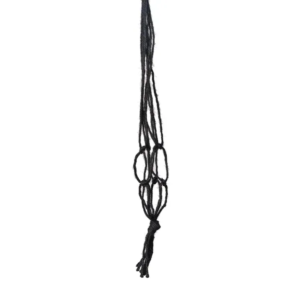 Primitive 18" Mini Jute Black Hanger - Image 2