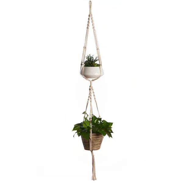 Primitive 60" 2-Tier Hanger Woven Cotton - Image 2