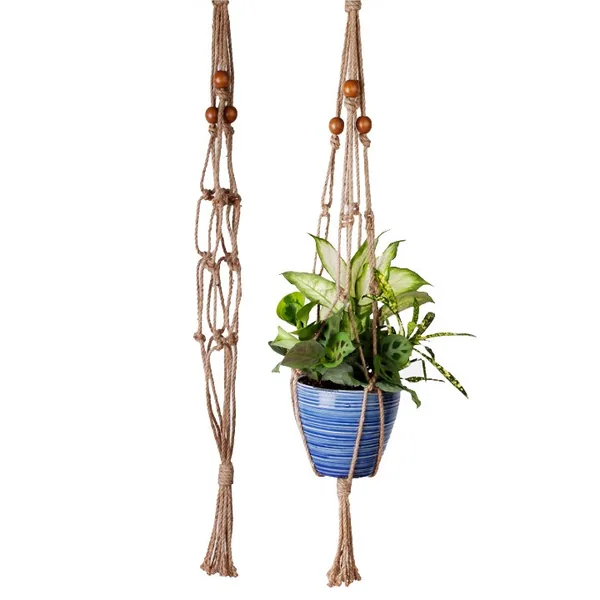 Primitive Beaded All Natural Plant Hanger