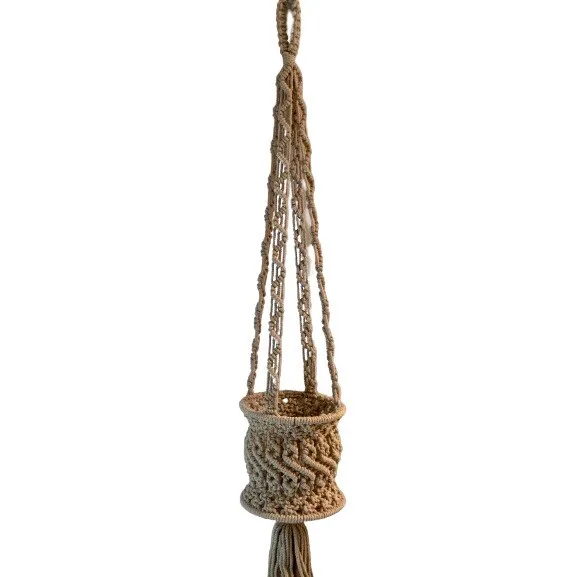 Primitive Hanging Planter Beige