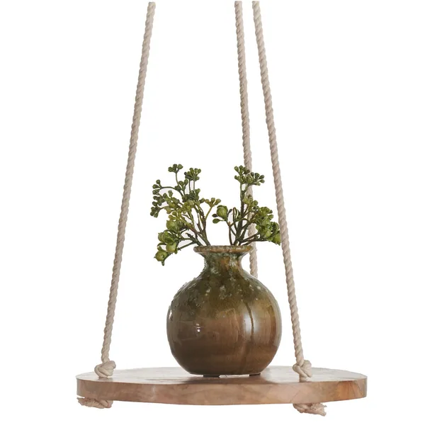 Primitive Hanging Wooden Round Cotton